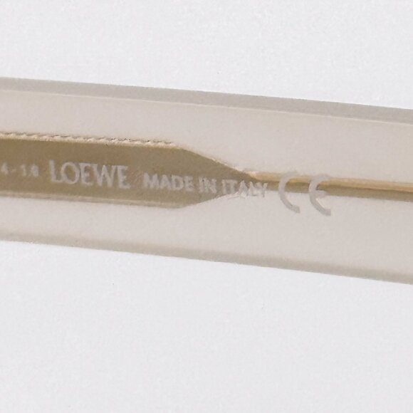 NEW LOEWE LW40020F 21E WHITE BROWN ROUND SUNGLASSES LOEWE